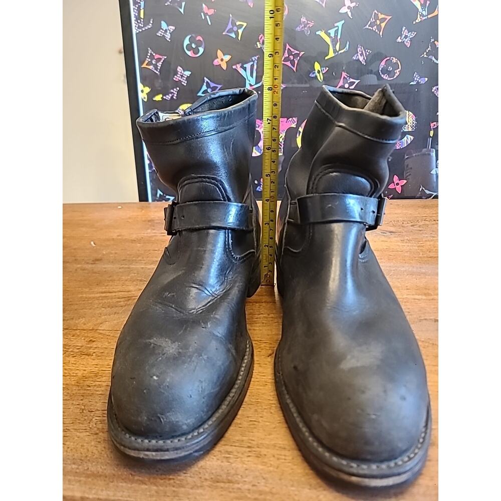 Vintage CHIPPEWA Steel-Toe Engineer Boots with Vibram Soles, Size 8D - Picture 9 of 16